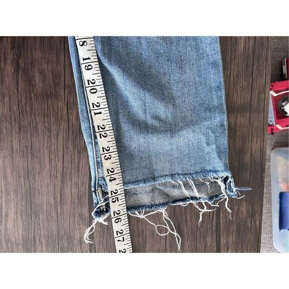 Rag & Bone Distressed High Waist Ankle Slim Fit Denim Boyfriend Jeans Blue Sz 29 - Picture 13 of 13